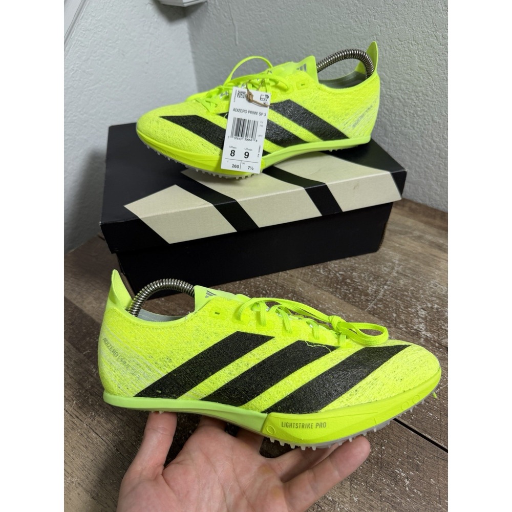 adidas Adizero Prime SP3 Strung Lucid Lemon Spike IH5800 Men 8 Women 9 NWT $180